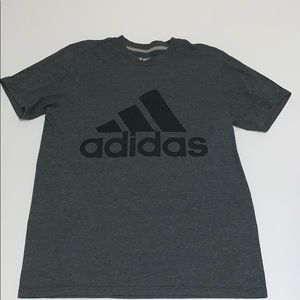 Adidas Men’s Charcoal Gray Adidas Tee Shirt, Medium